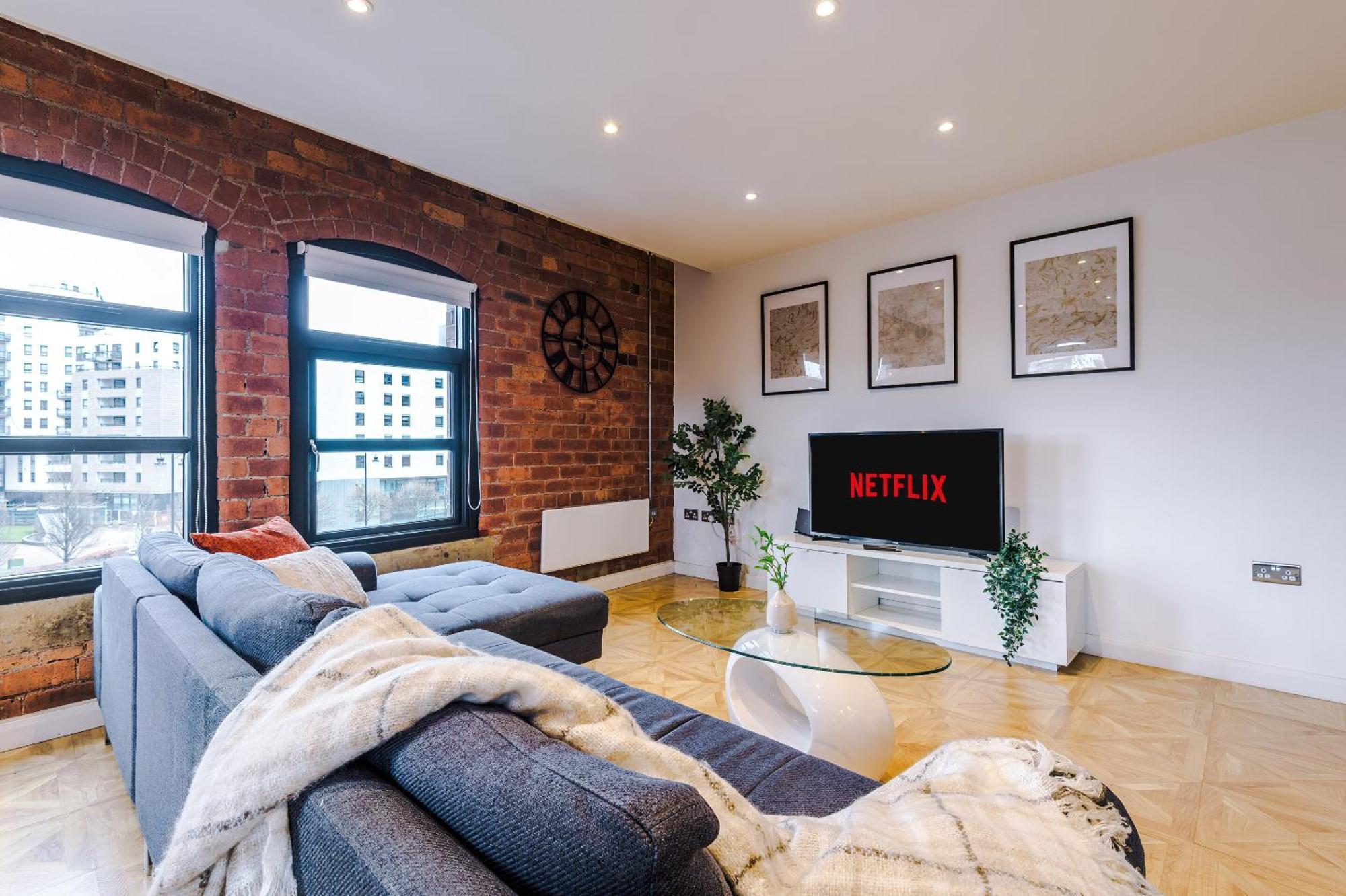 2 King Size Beds In Manhattan Styled Oversize Apartment Лідс Екстер'єр фото