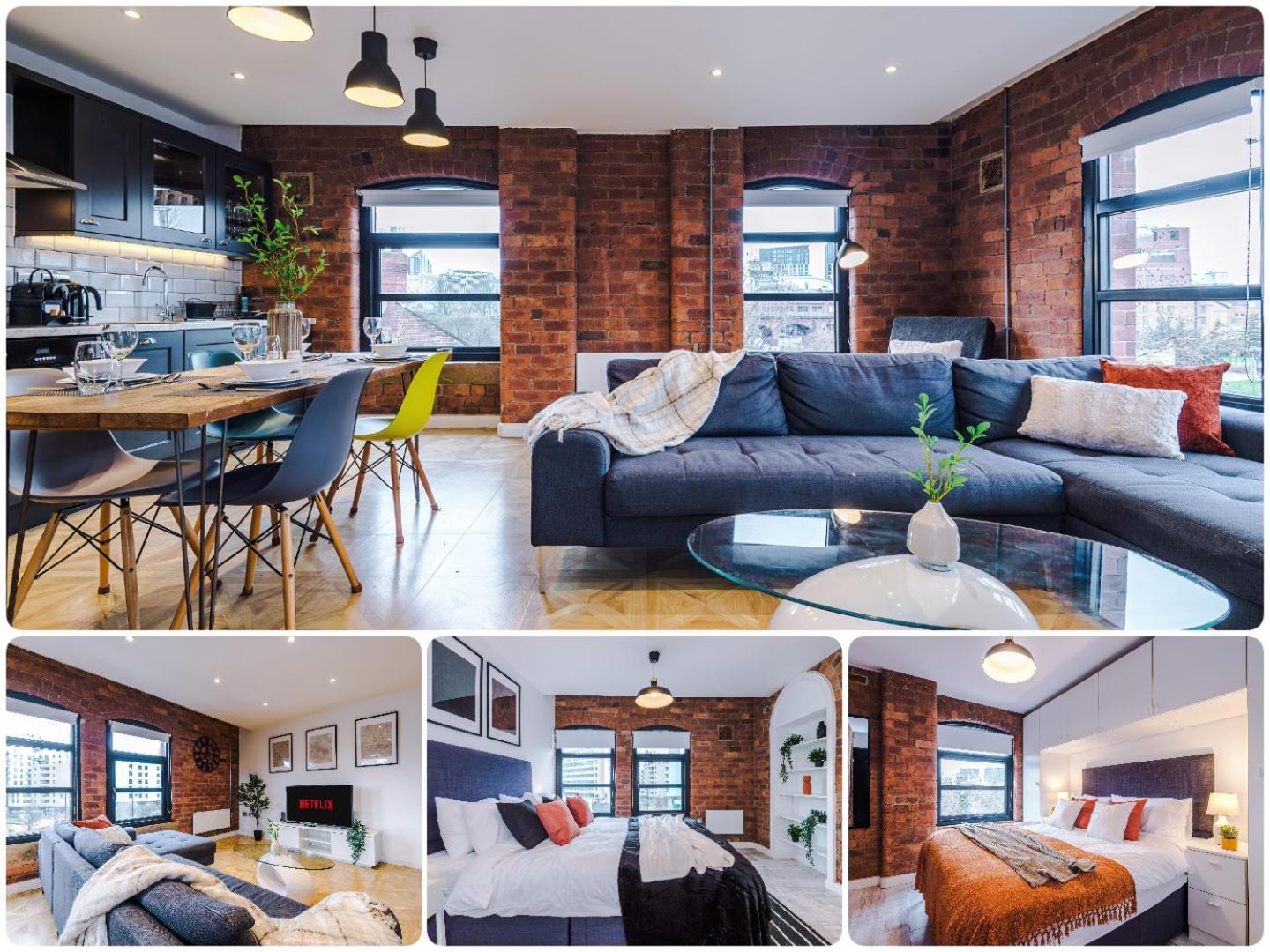 2 King Size Beds In Manhattan Styled Oversize Apartment Лідс Екстер'єр фото